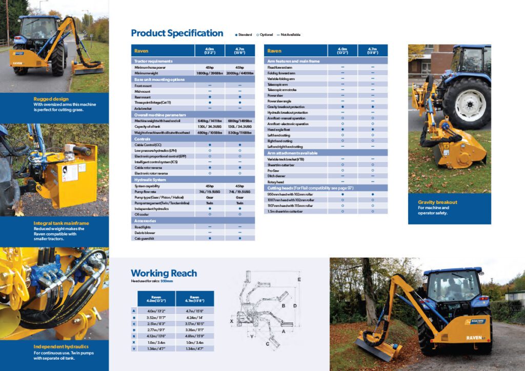 BOMFORD RAVEN 4.7M REACH ARM FLAIL MOWER (NONSLEW) AgPride