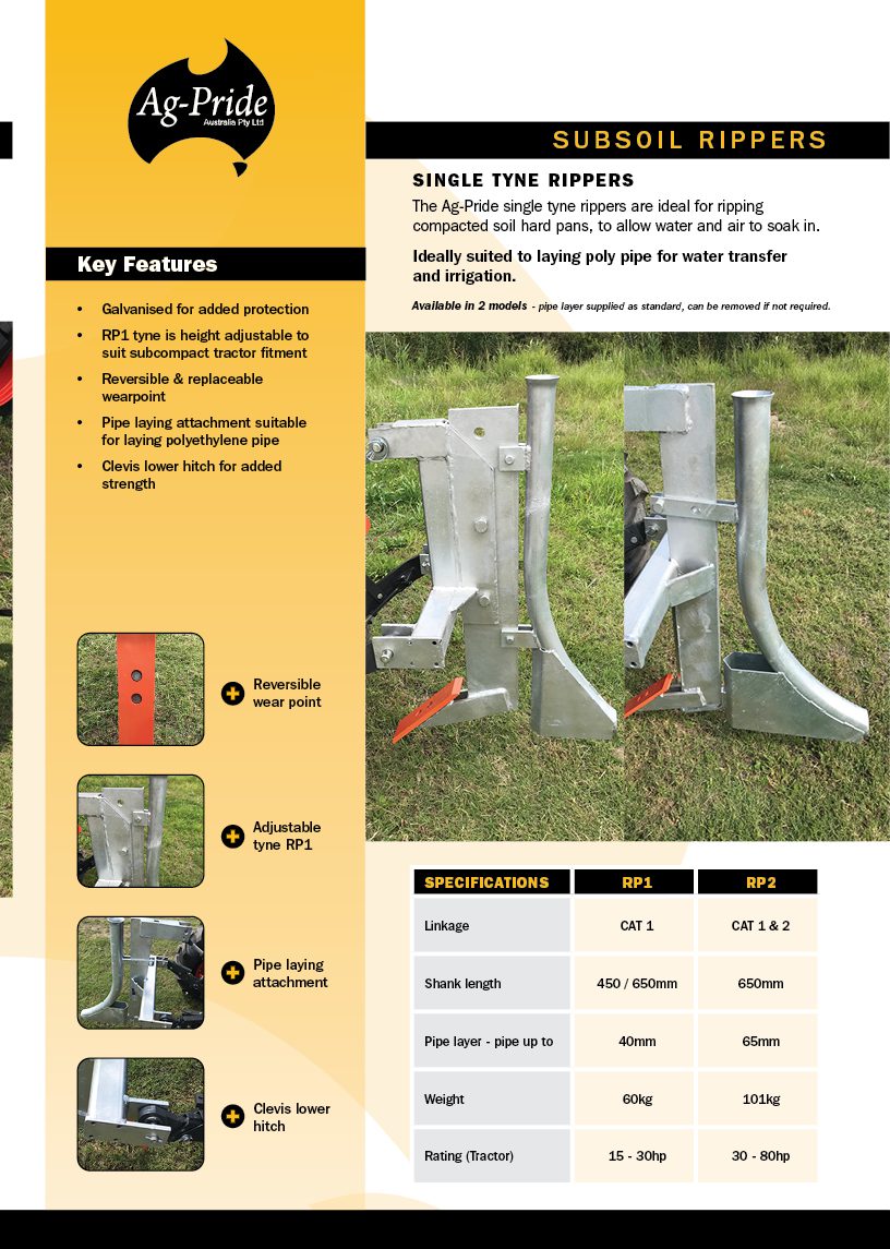 Ag-Pride Subsoil Rippers - Ag-Pride